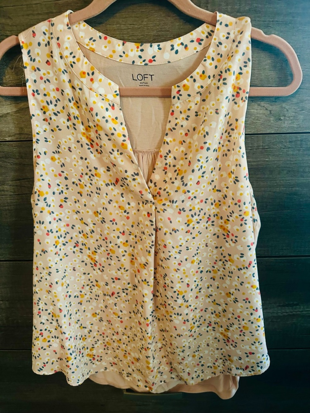 LOFT Sleeveless V-Neck Top